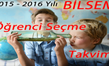 BİLSEM 2015-16 takvimi